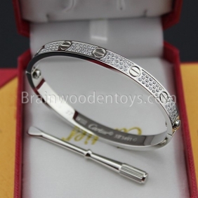 Replica Fake Cartier Love Bracelet uk White Gold Diamonds Price